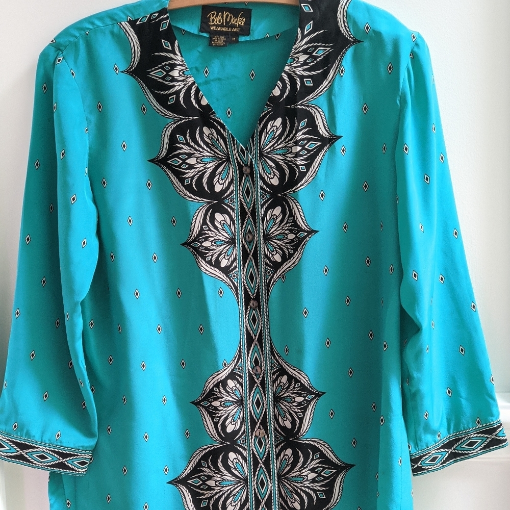 Vintage 100% silk blouse